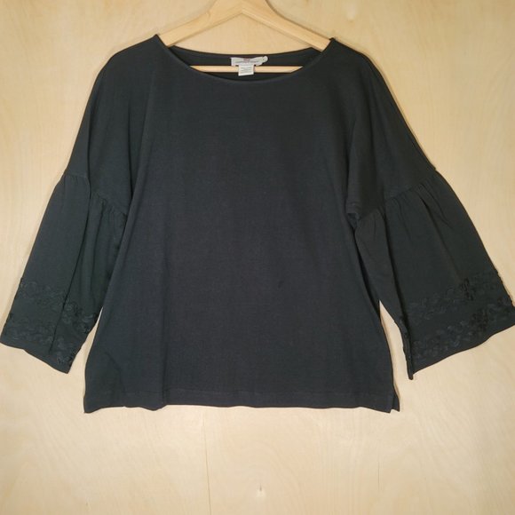 Vineyard Vines Ric Rac Bell Sleeve Top Shirt Blouse Women's L - Picture 5 of 5